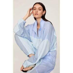Paradised Blue Kelsey Blue Cotton Jumpsuit